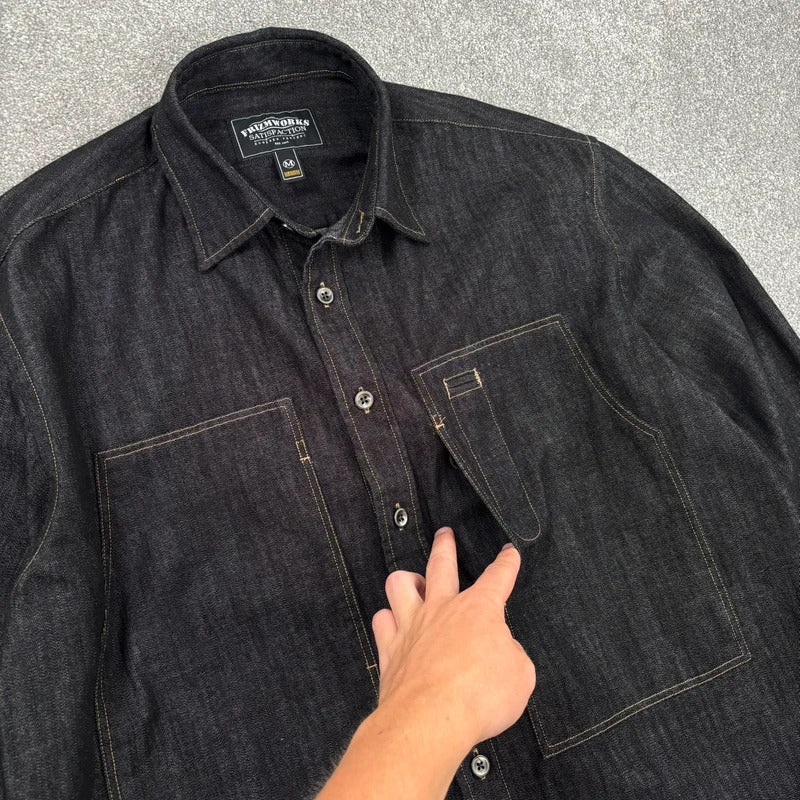 Frizmworks Carpenter Work Shirt Black M