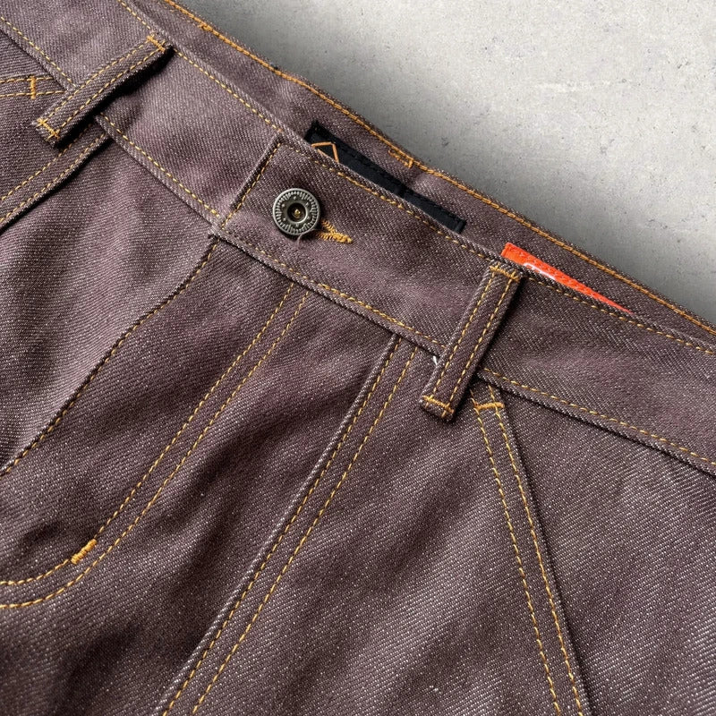 Frizmworks X Karson Selvedge Denim Short Brown W34