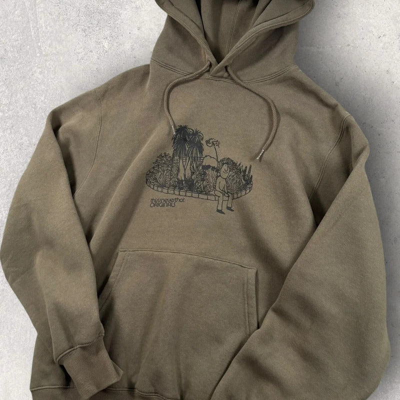Thisisneverthat Graphic Hoodie Khaki S