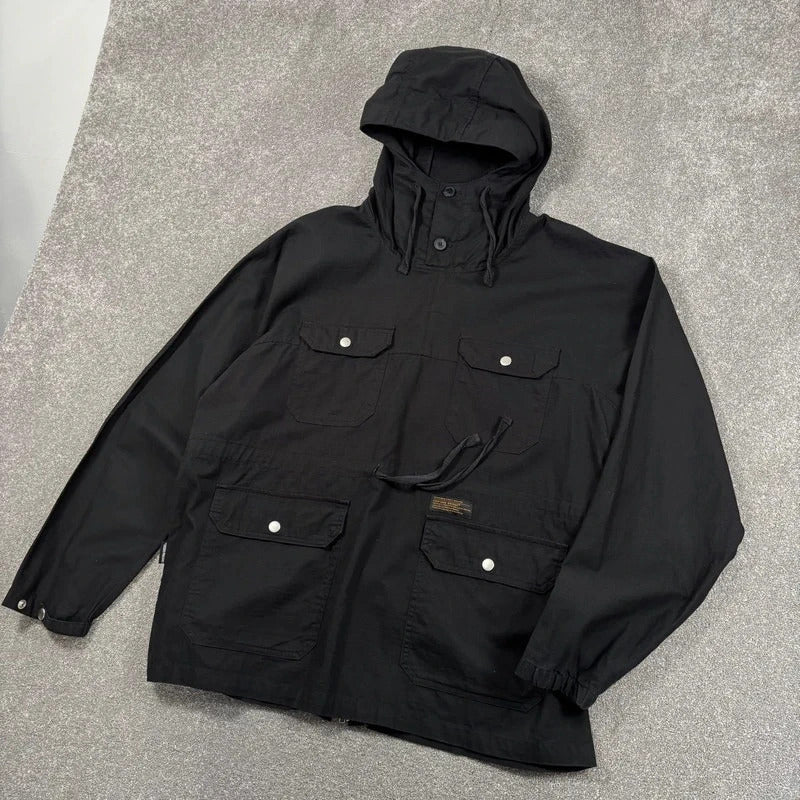 Uniform Bridge Ripstop Military Smock Black L