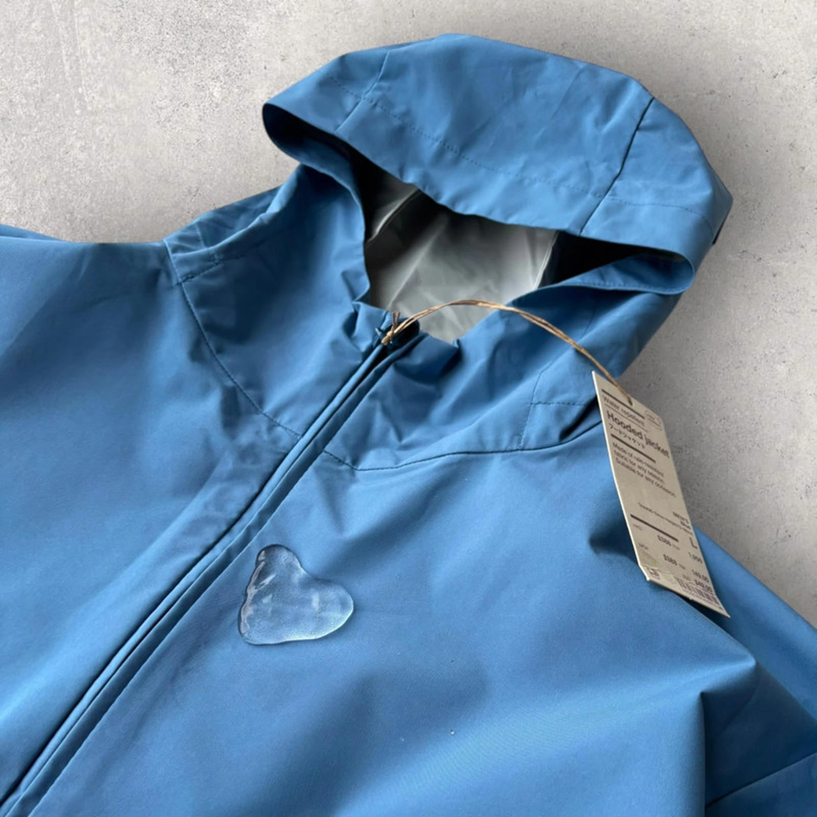 BNWT Muji Japanese Raincoat Blue Size L