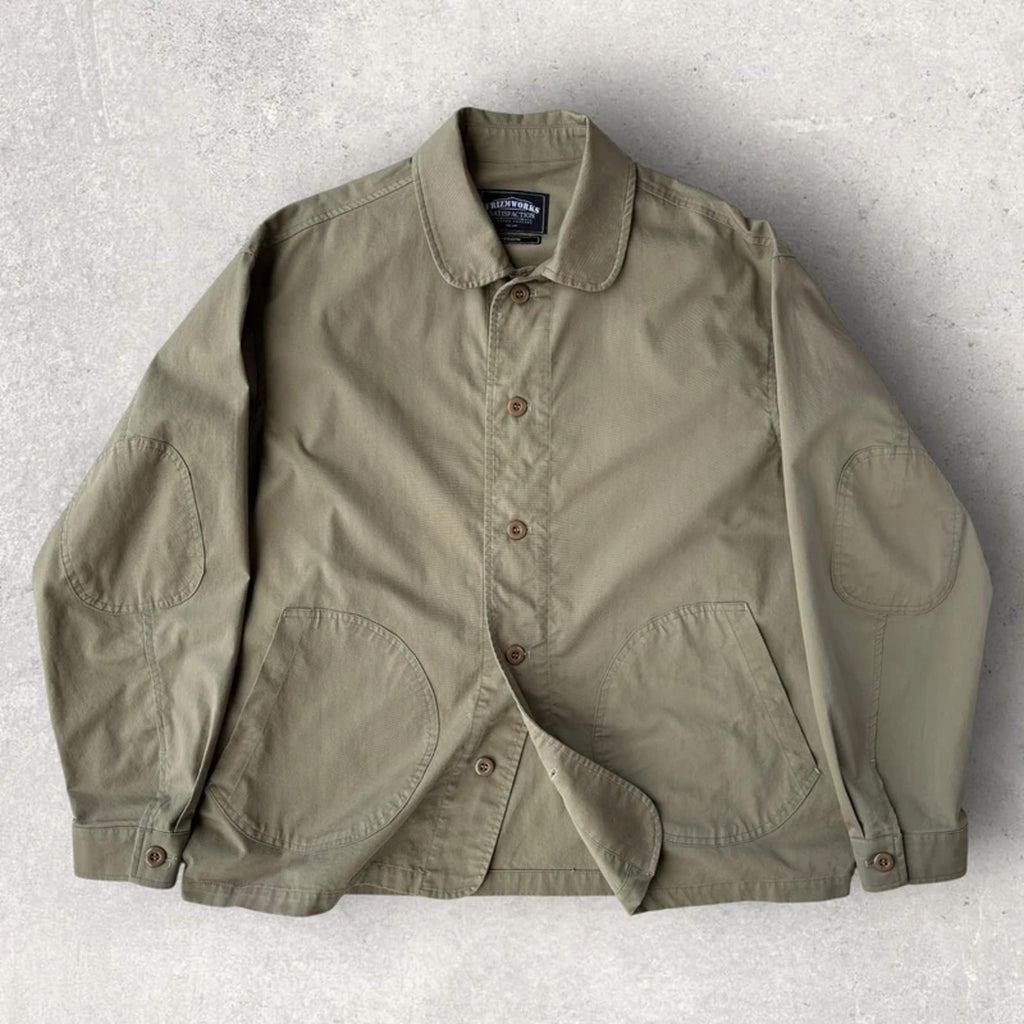 Frizmworks Round Patch Coverall Jacket Beige / Khaki M Korea Import Workwear