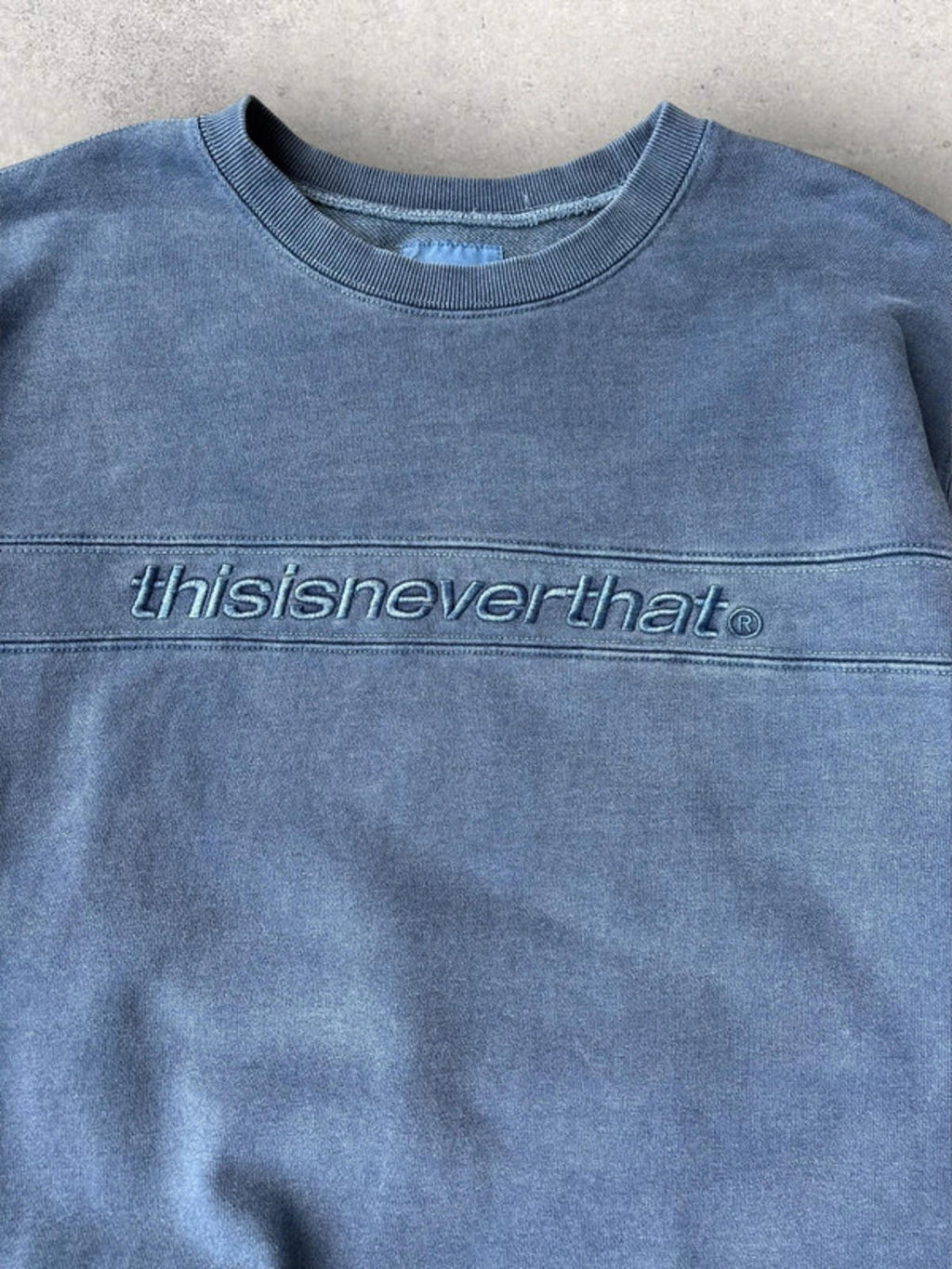 Thisisneverthat SP Logo Sweatshirt Blue Size L