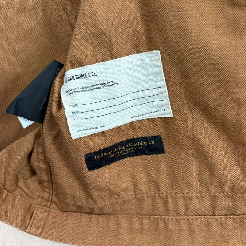 Uniform Bridge Herringbone Jungle Shirt Rust M