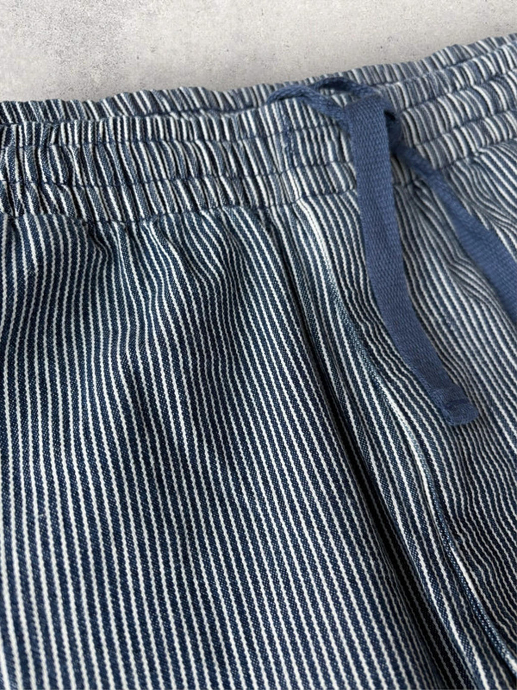 Uniqlo Pinstripe Baggy Trousers Blue Size L