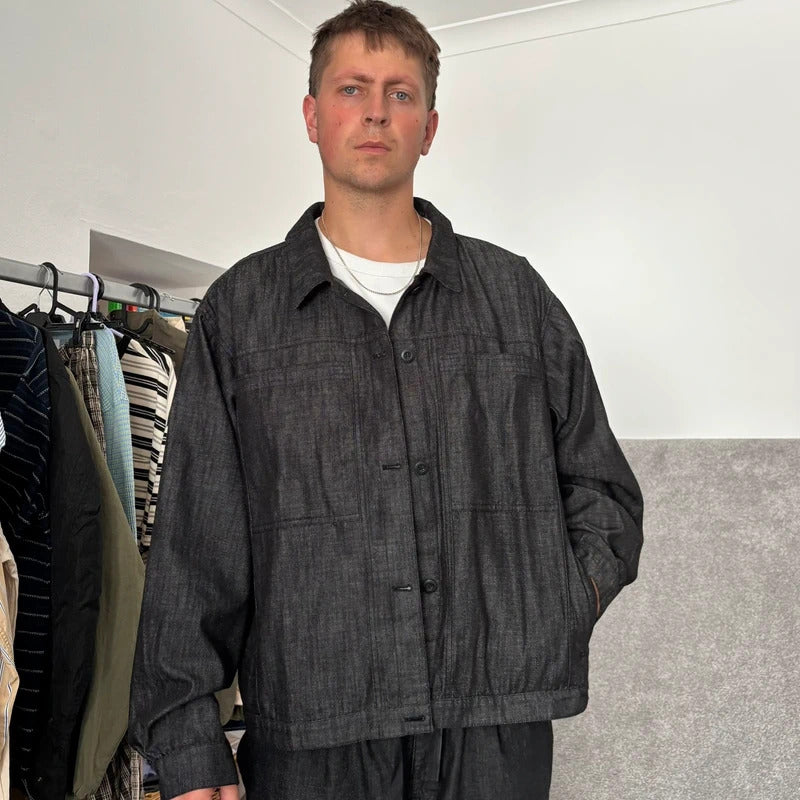Frizmworks Shirring Trucker Overshirt Black XL