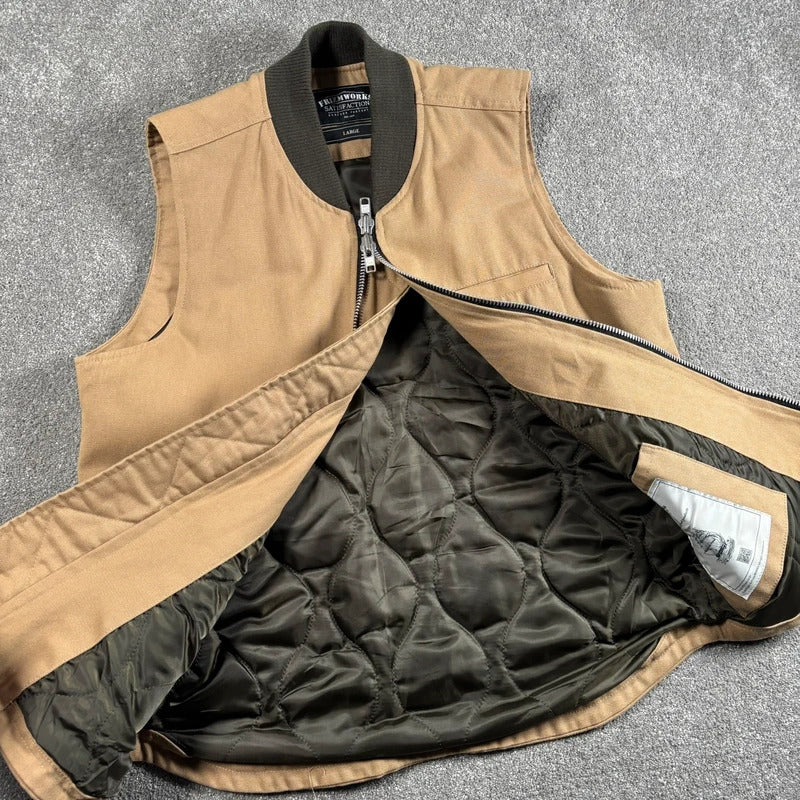 Frizmworks Utility Workwear Gilet Beige L