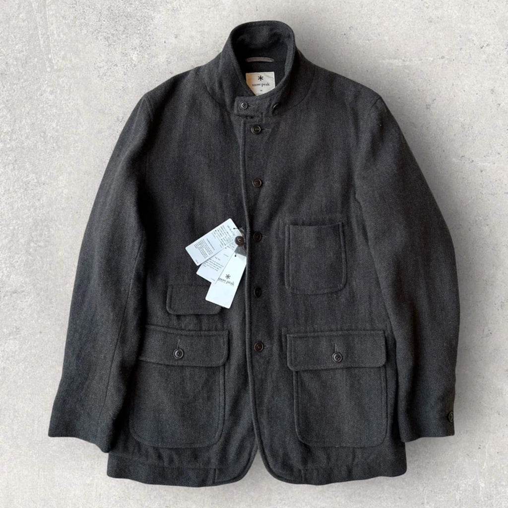 BNWT Snow Peak Japan Herringbone Tweed Jacket Moss M