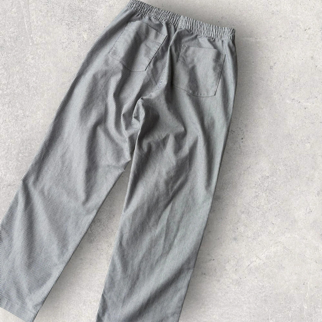 Uniqlo Pinstripe Baggy Trousers Blue Size L