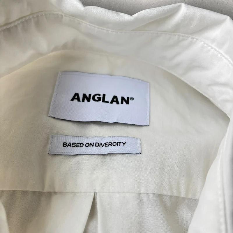 Anglan Oversized Summer Shirt White L