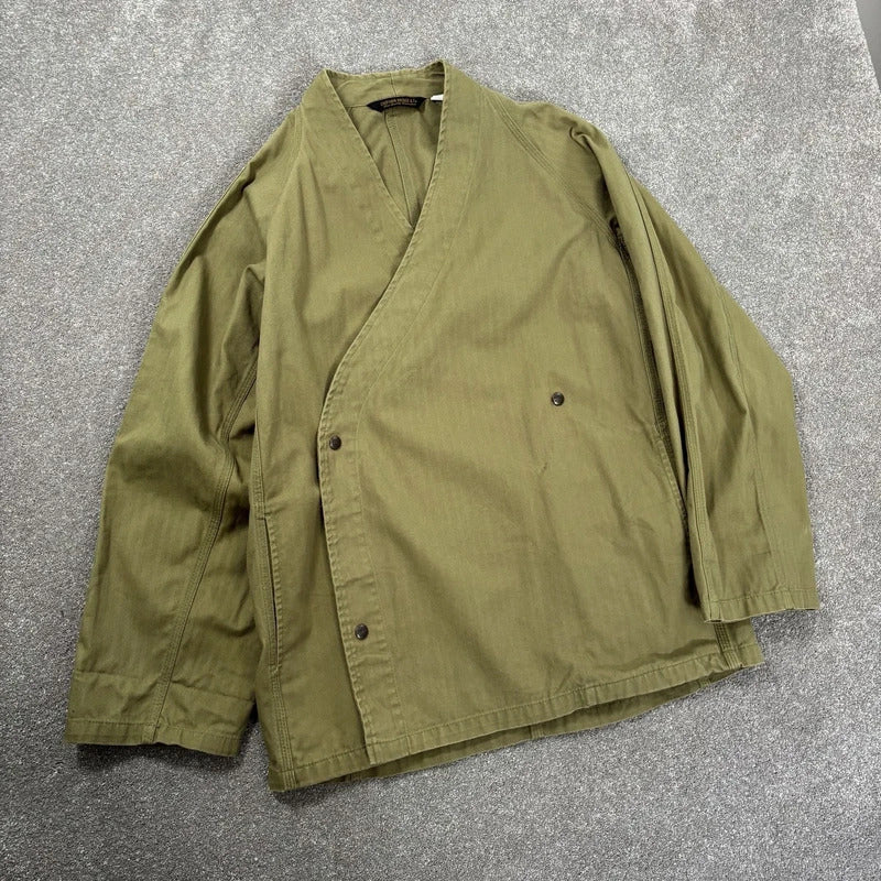 Uniform Bridge Herringbone Kendo Jacket Olive L