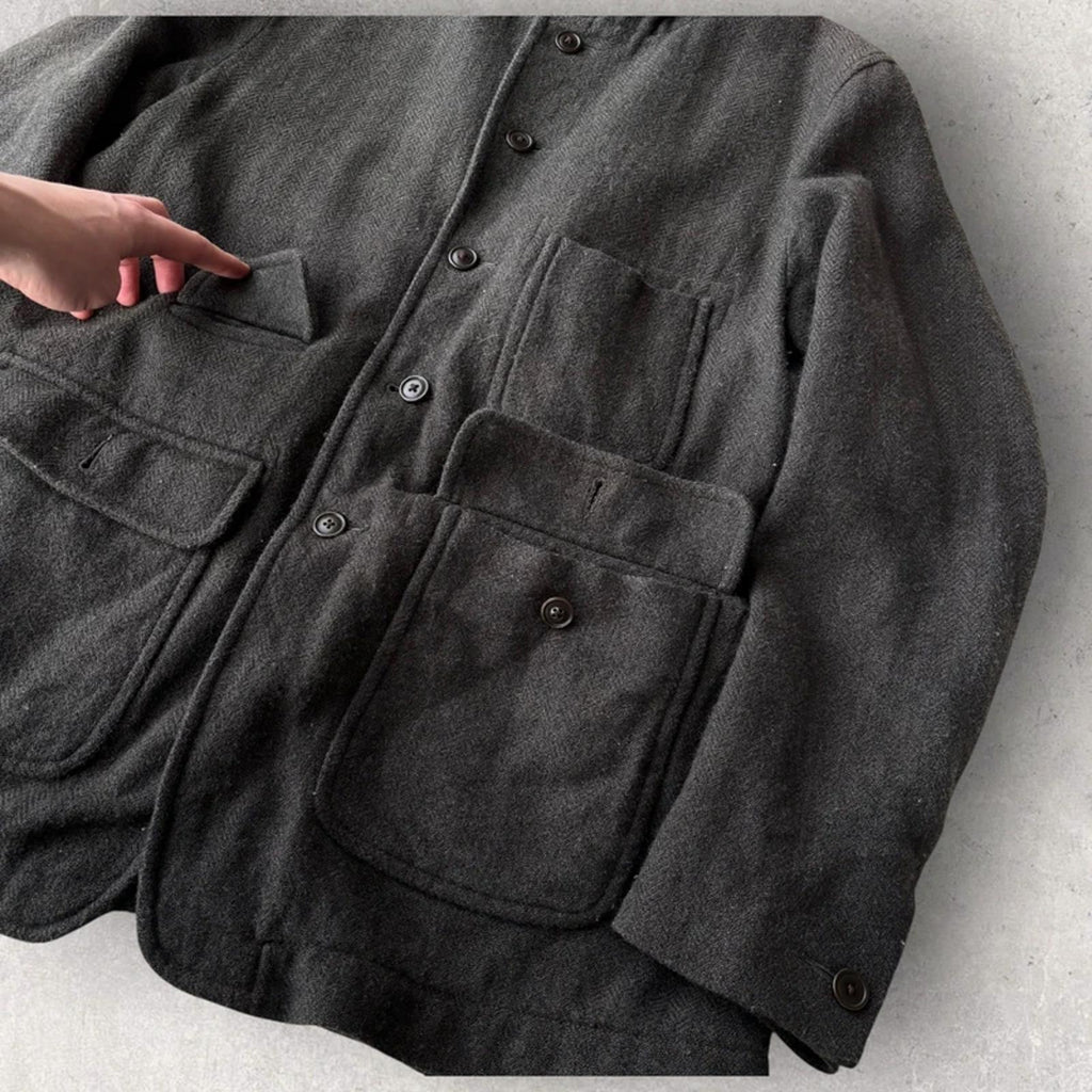 BNWT Snow Peak Japan Herringbone Tweed Jacket Moss M