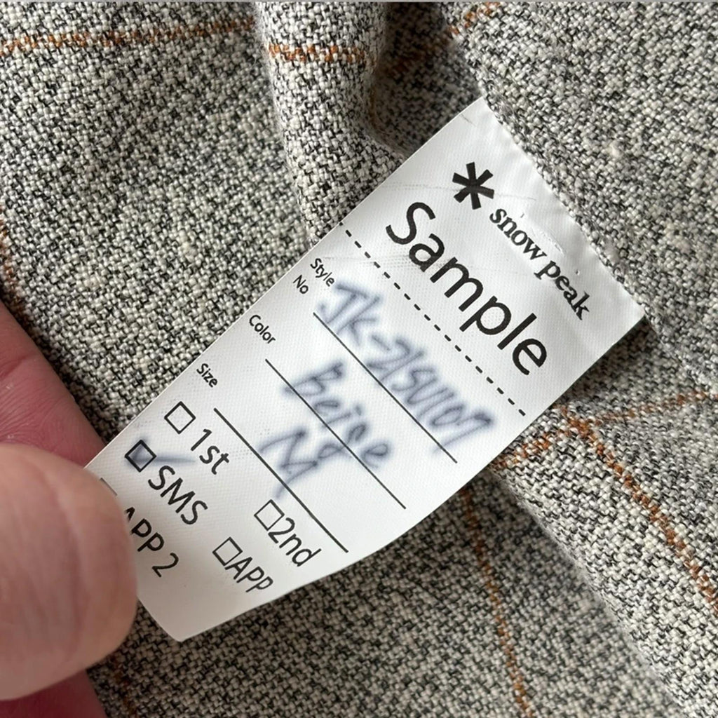 Snow Peak Linen Check Utility Jacket Beige M Japan Import Minimal