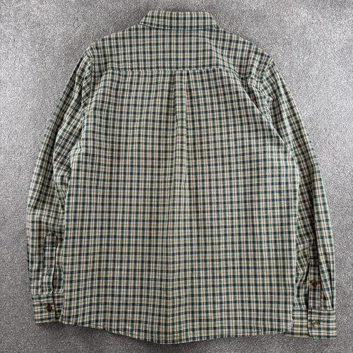 Butter Goods Plaid Graphic Shirt Green L