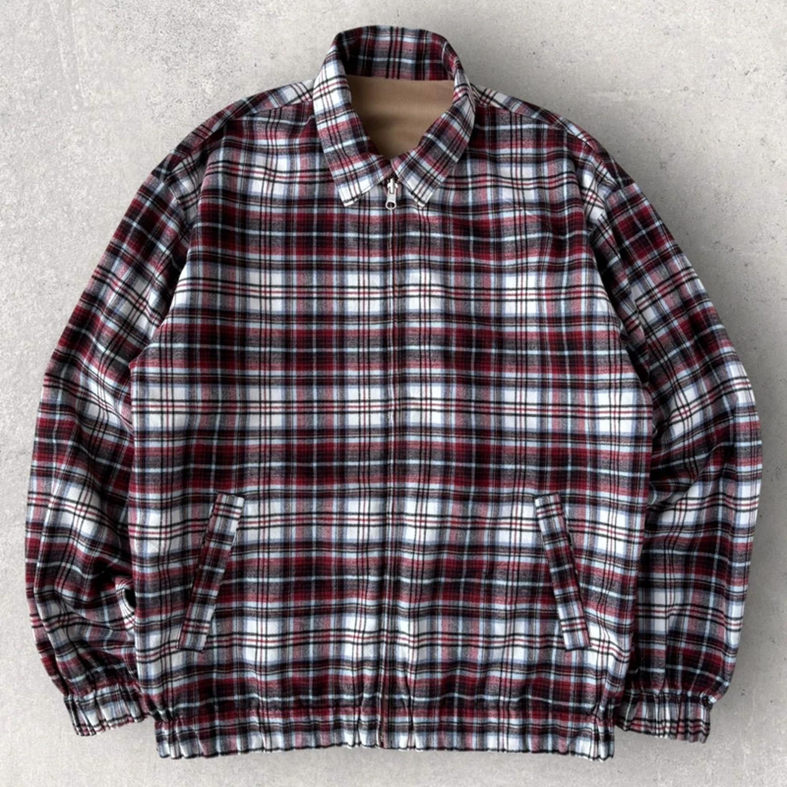 Pendleton Reversible Check Harrington Jacket Beige L Japan Import