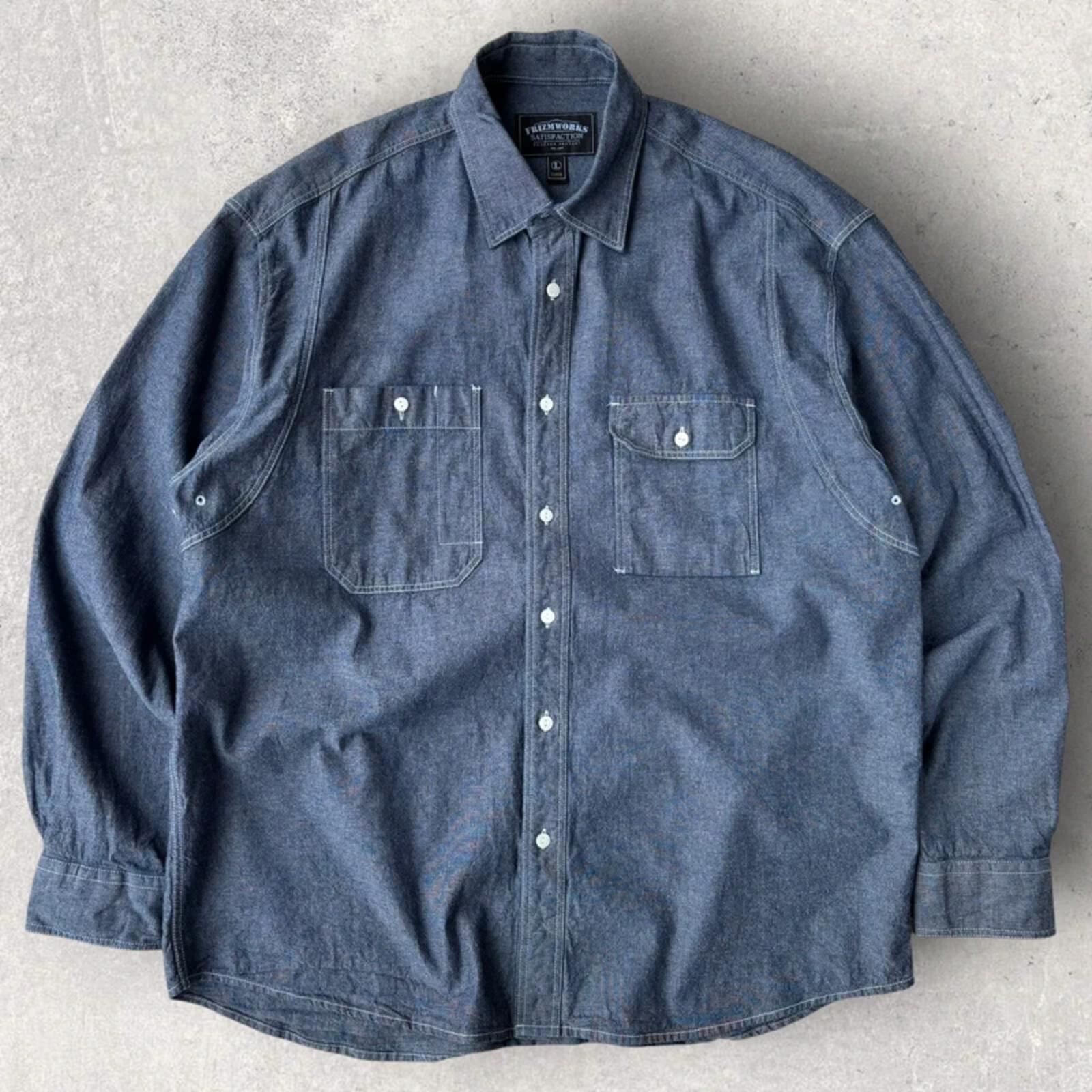 Frizmworks Chambray Works Shirt Light Indigo L