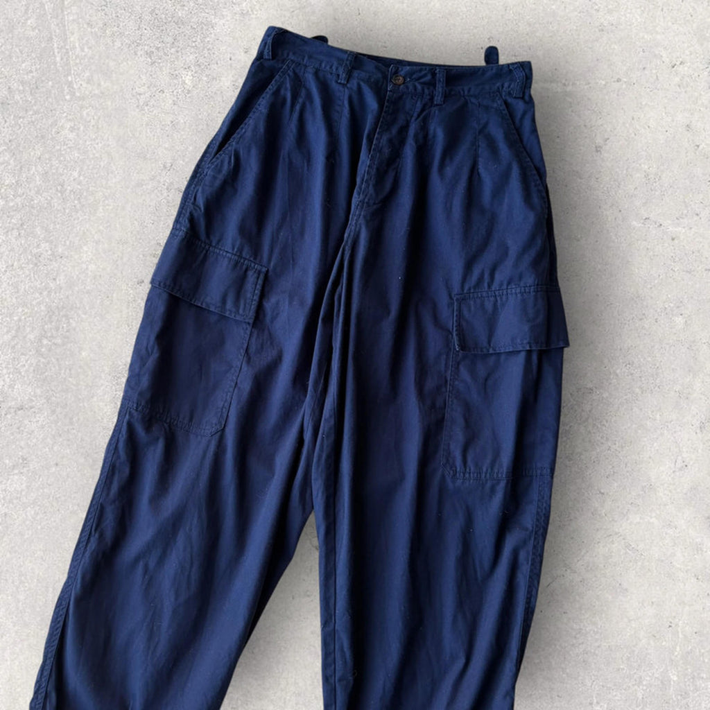 Universal Works Cotton Cargo Wide Trouser Navy W28