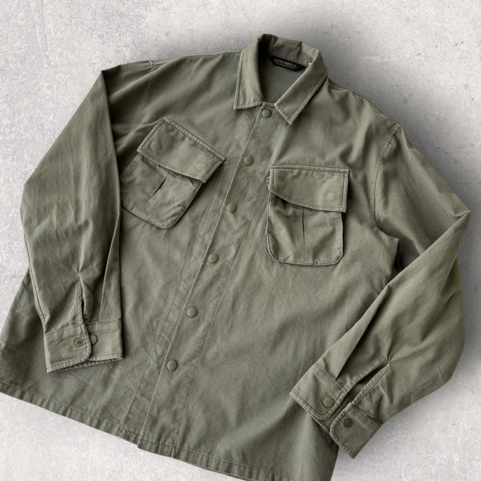 Uniform Bridge Cord Utility Shirt Khaki L