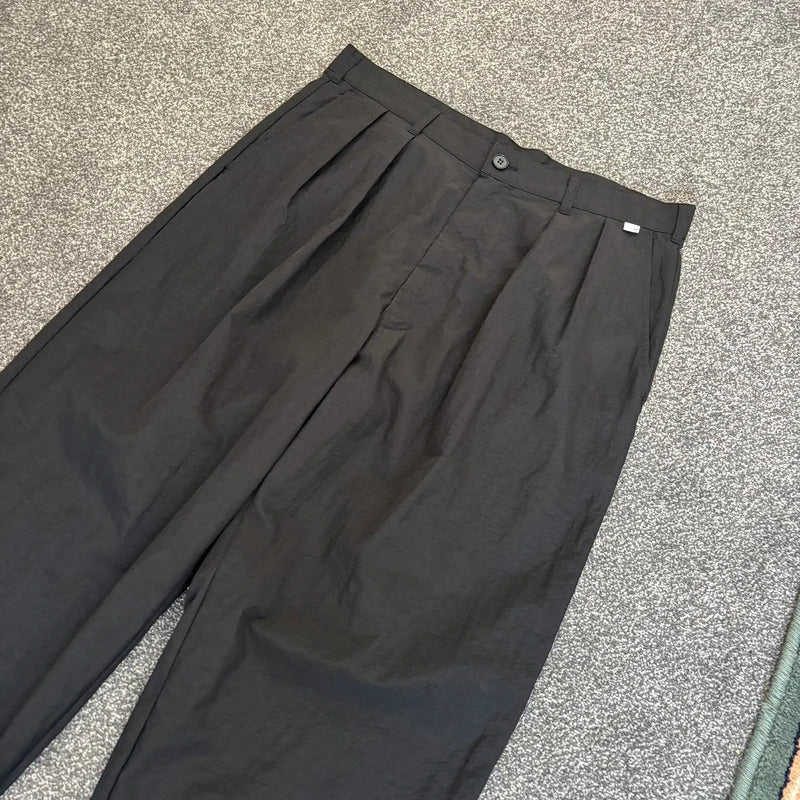 NoManual Pleated Nylon Pant Black W32