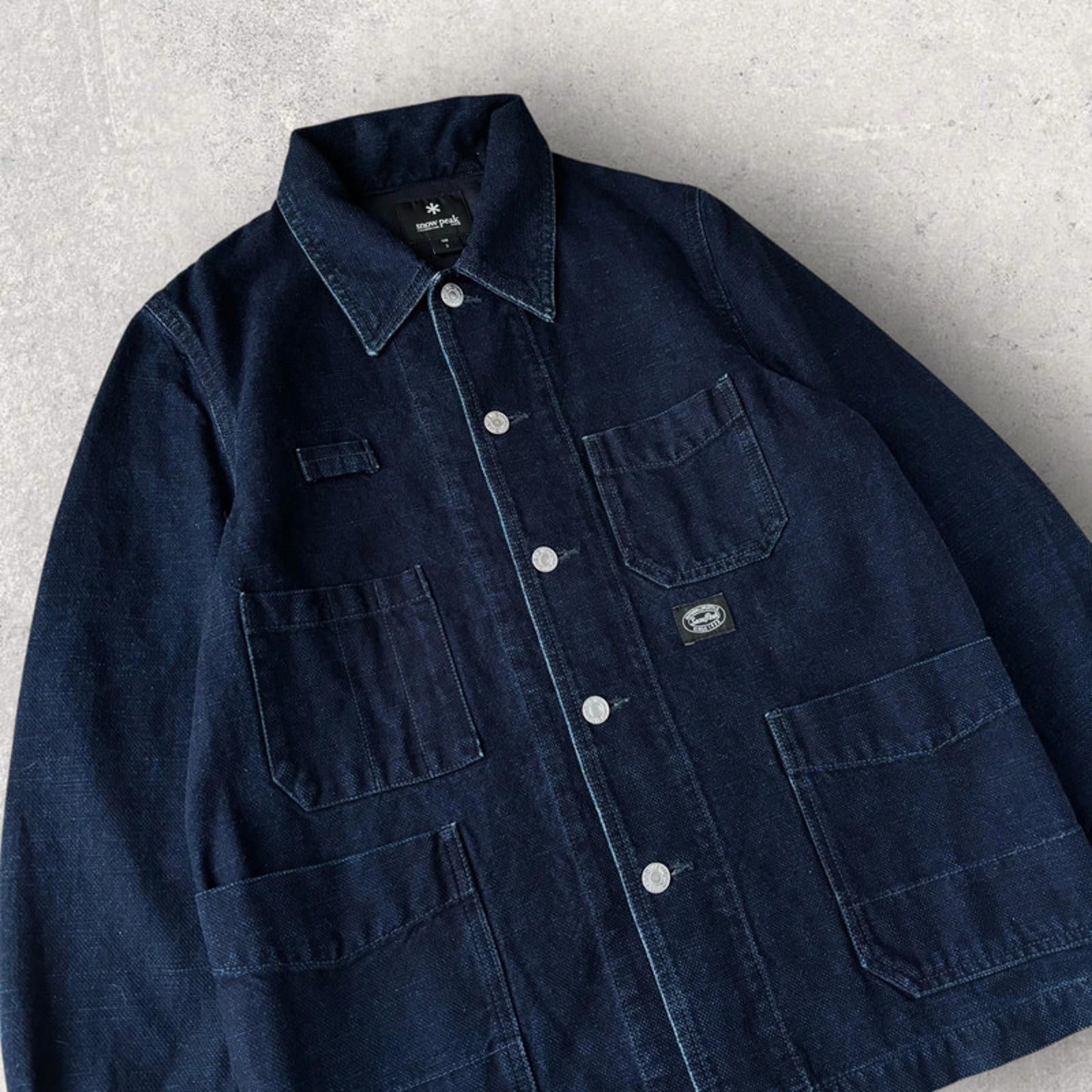 Snow Peak Indigo Denim Okayama Work Jacket S Japan import