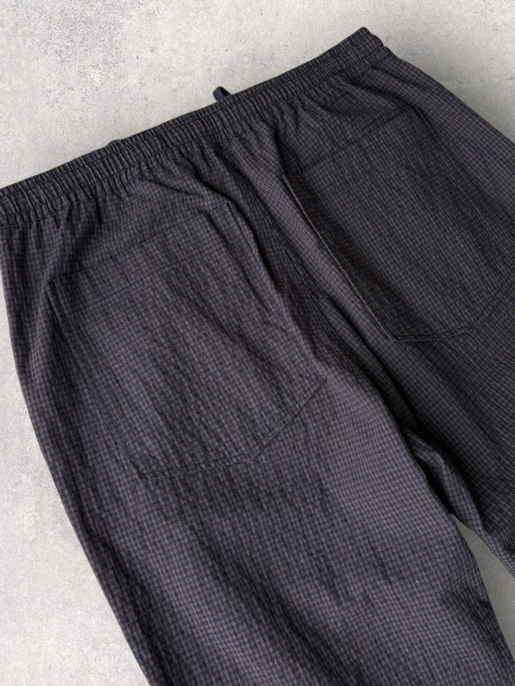 Universal Works Check Oxford Pant Brown M