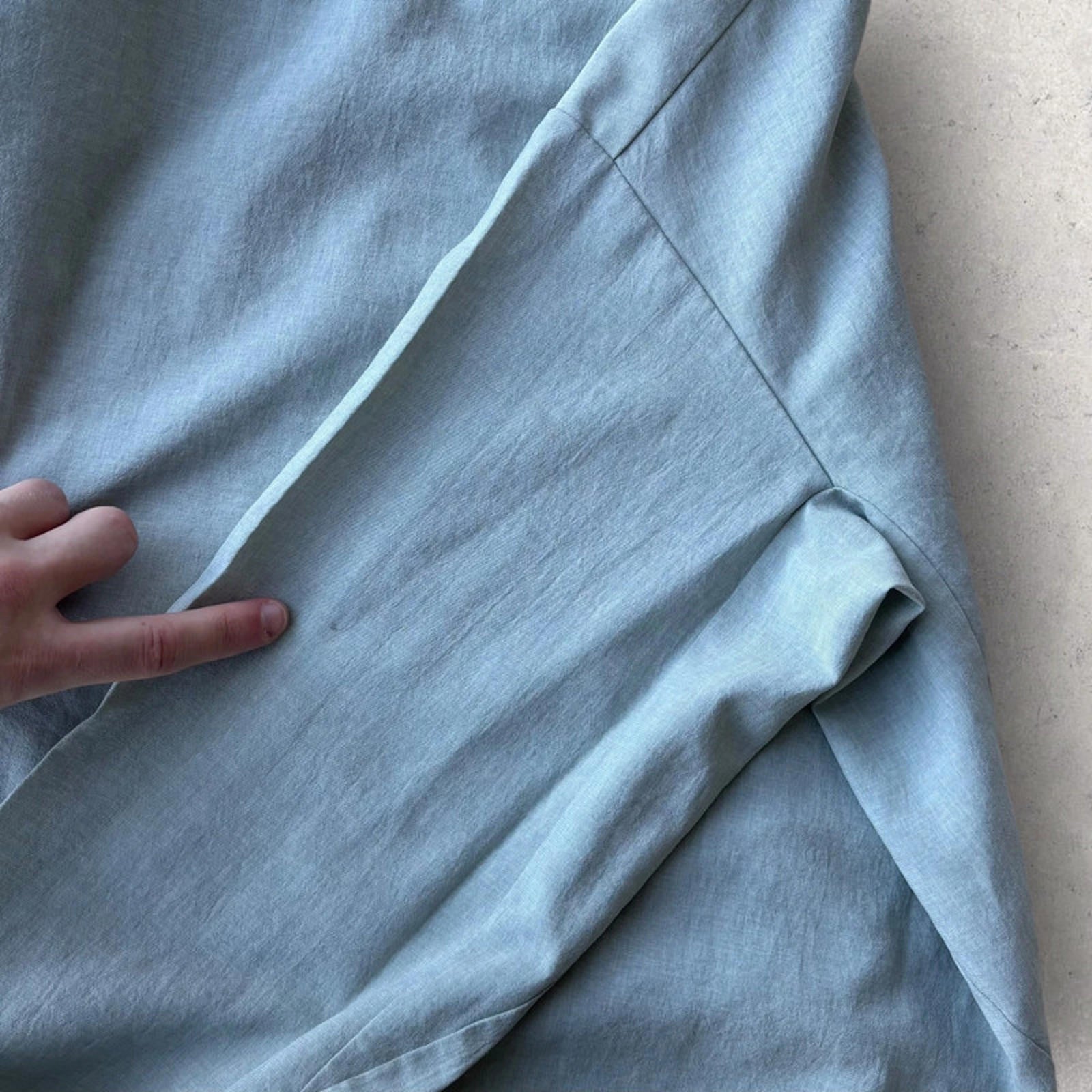 Snow Peak Light Poplin Jacket Blue /Teal Size S Japan Import