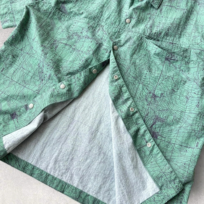 Gramicci Yosemite Nylon Camp Shirt Green L