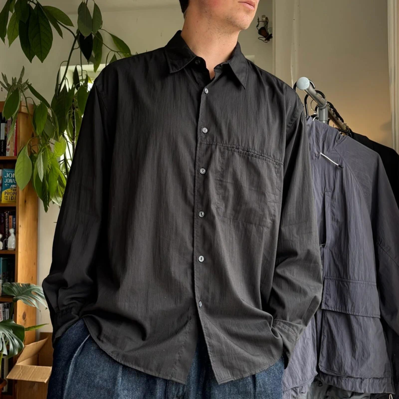 Frizmworks Lyocell Relaxed Shirt Black M