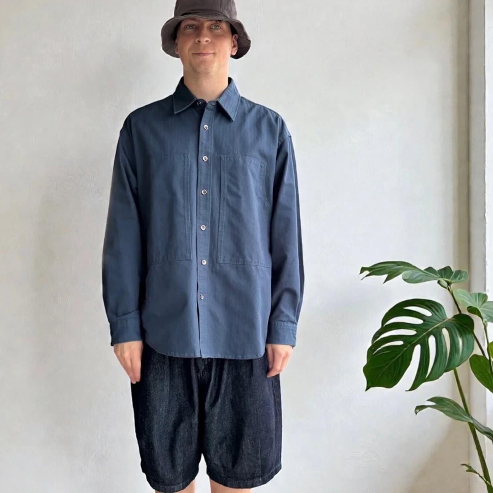 Frizmworks HBT Carpenter Shirt Vintage Blue XL
