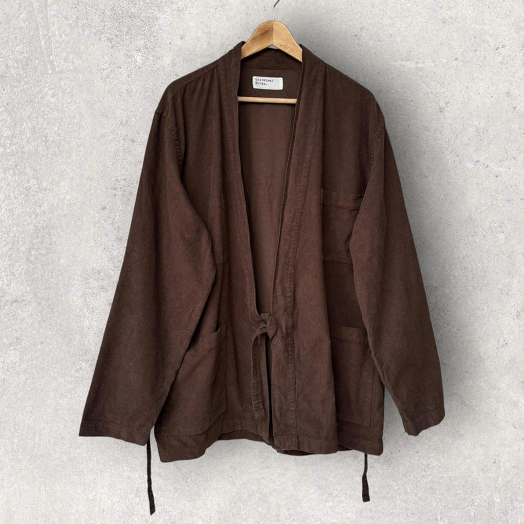 Universal Works Kyoto Work Jacket Brown Cord Size XL