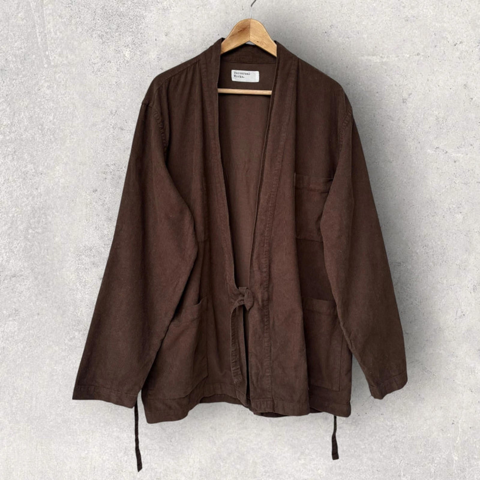 Universal Works Kyoto Work Jacket Brown Cord Size XL