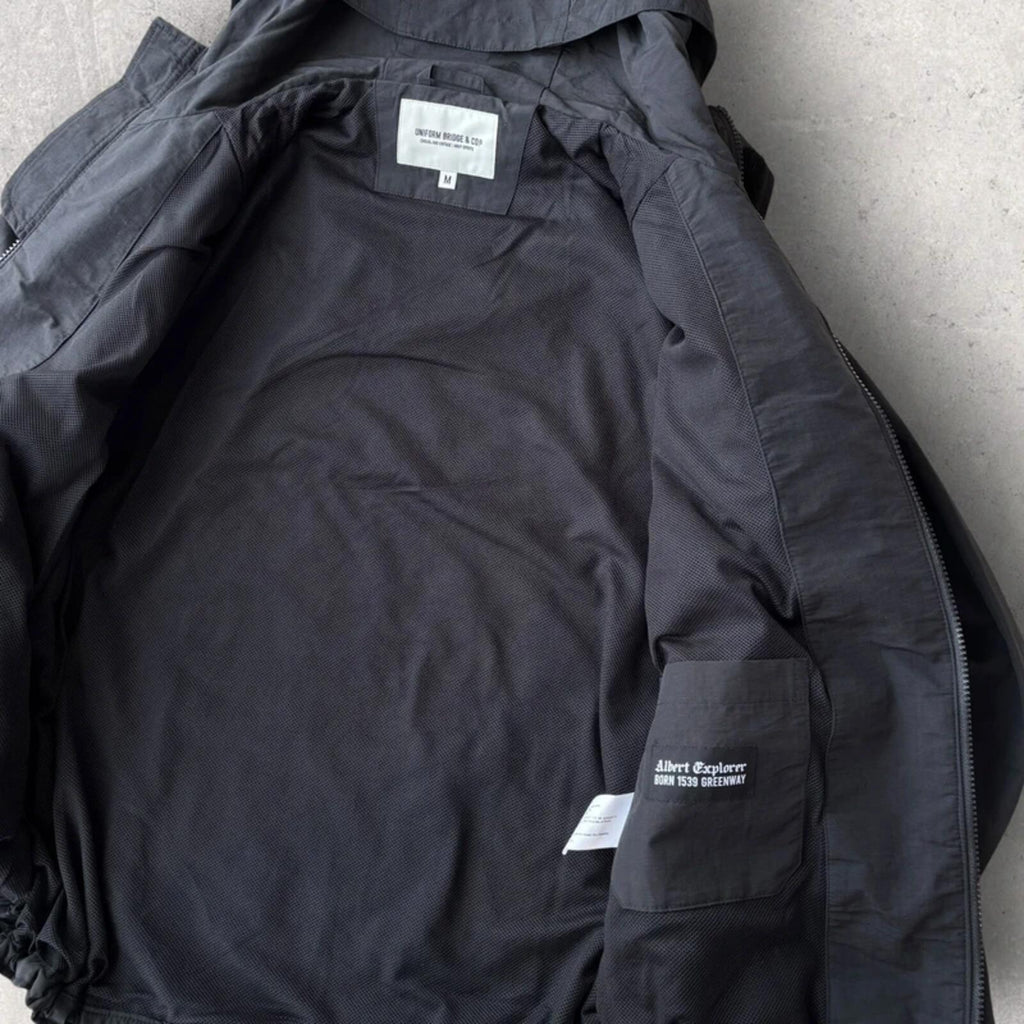 Uniform Bridge Boxy Technical Windbreaker Black L