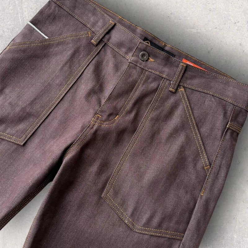 Frizmworks X Karson Selvedge Denim Short Brown W34