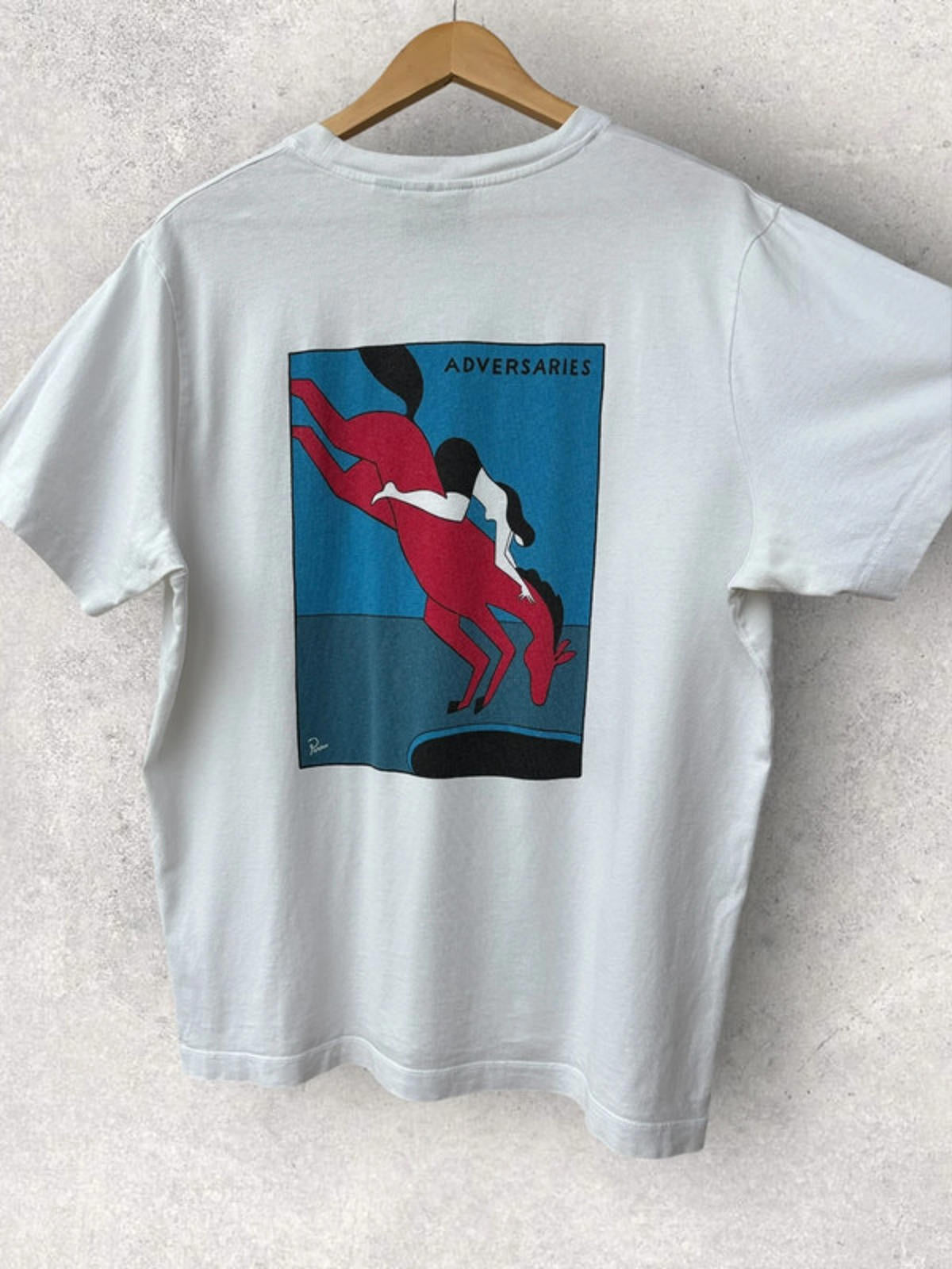 Parra Adversaries Graphic T Shirt White Size M