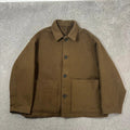 Covernat Oversized Wool Jacket Khaki L