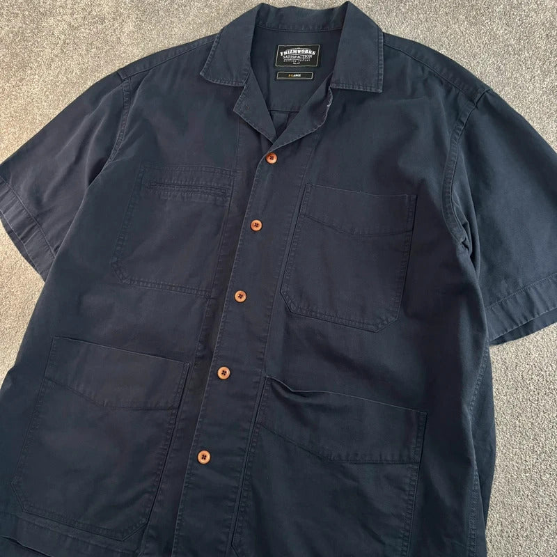 Frizmworks French SS Work Shirt Navy XL