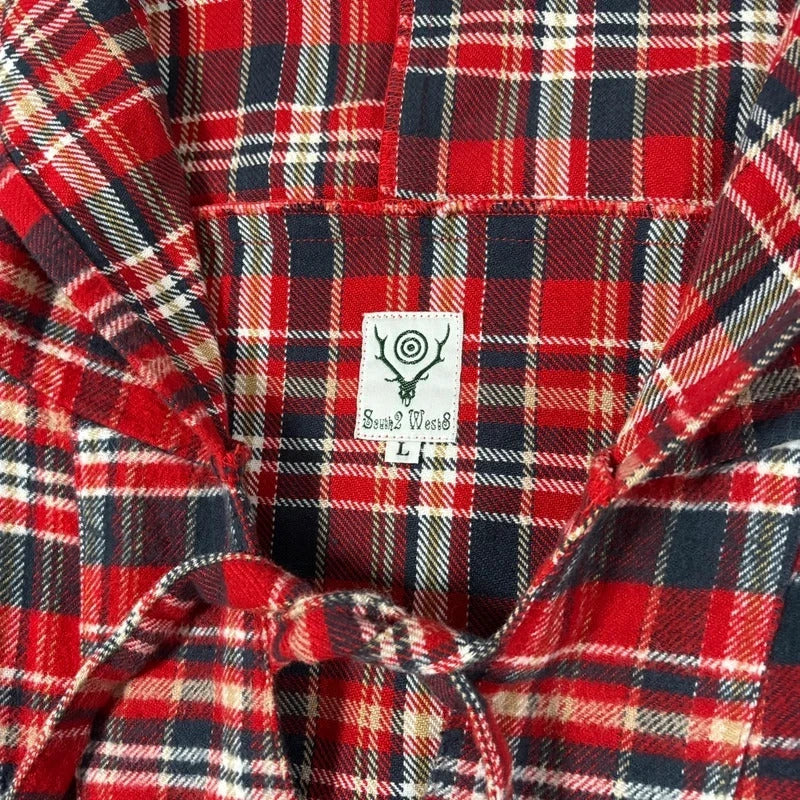 South2 West8 Plaid Mexican Parka Red XXL