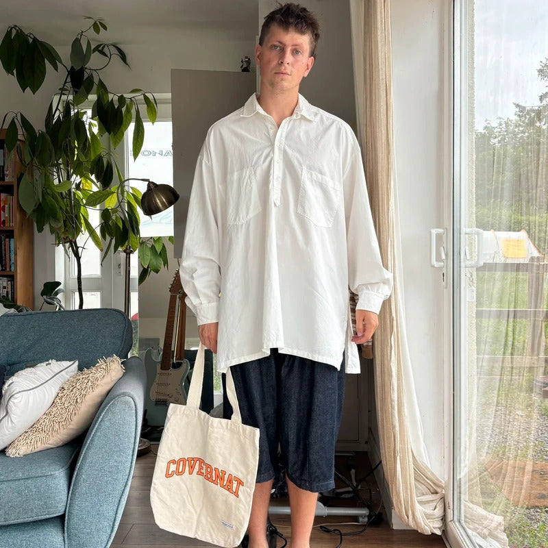 Anglan Oversized Summer Shirt White L