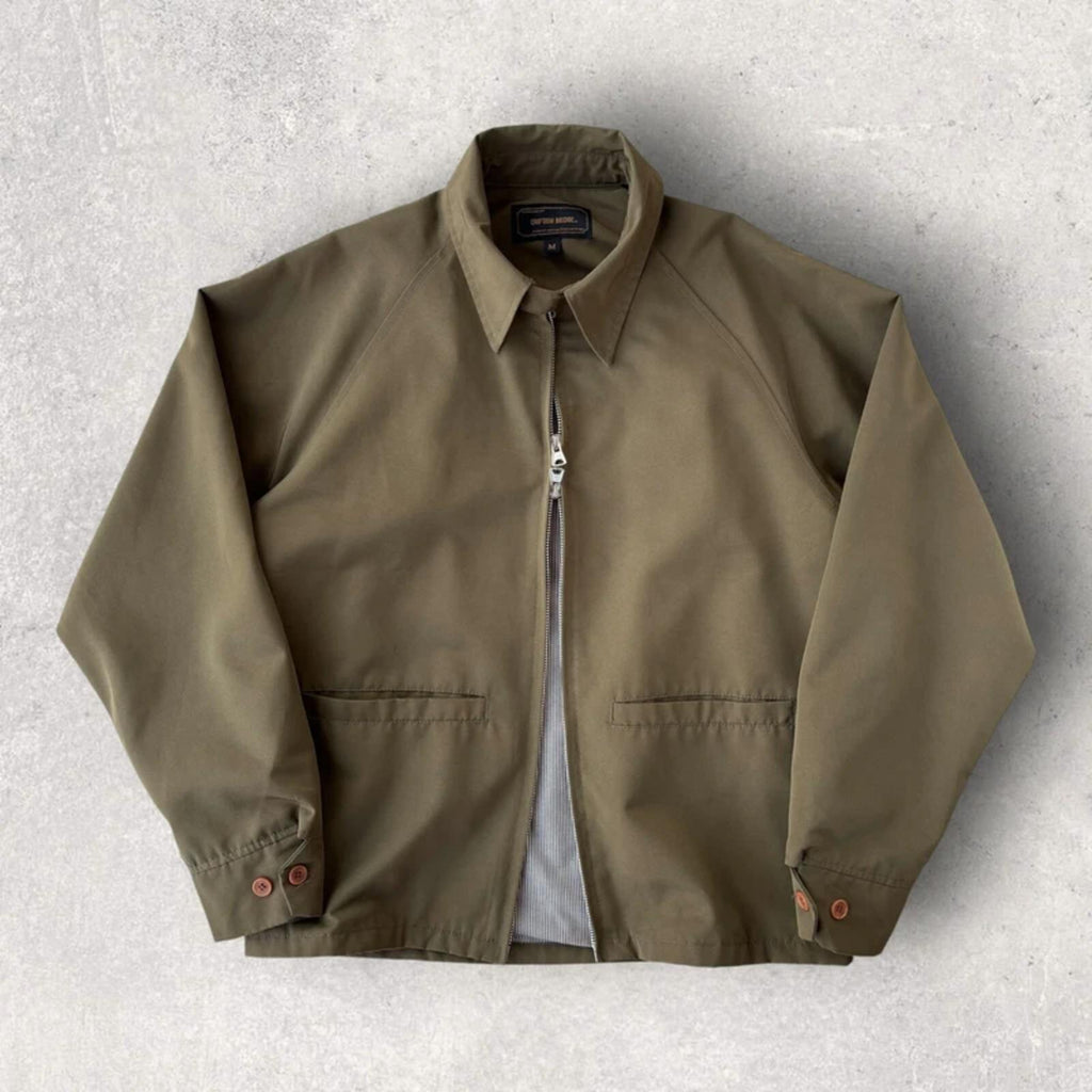 Uniform Bridge Cropped Harrington Jacket Khaki S