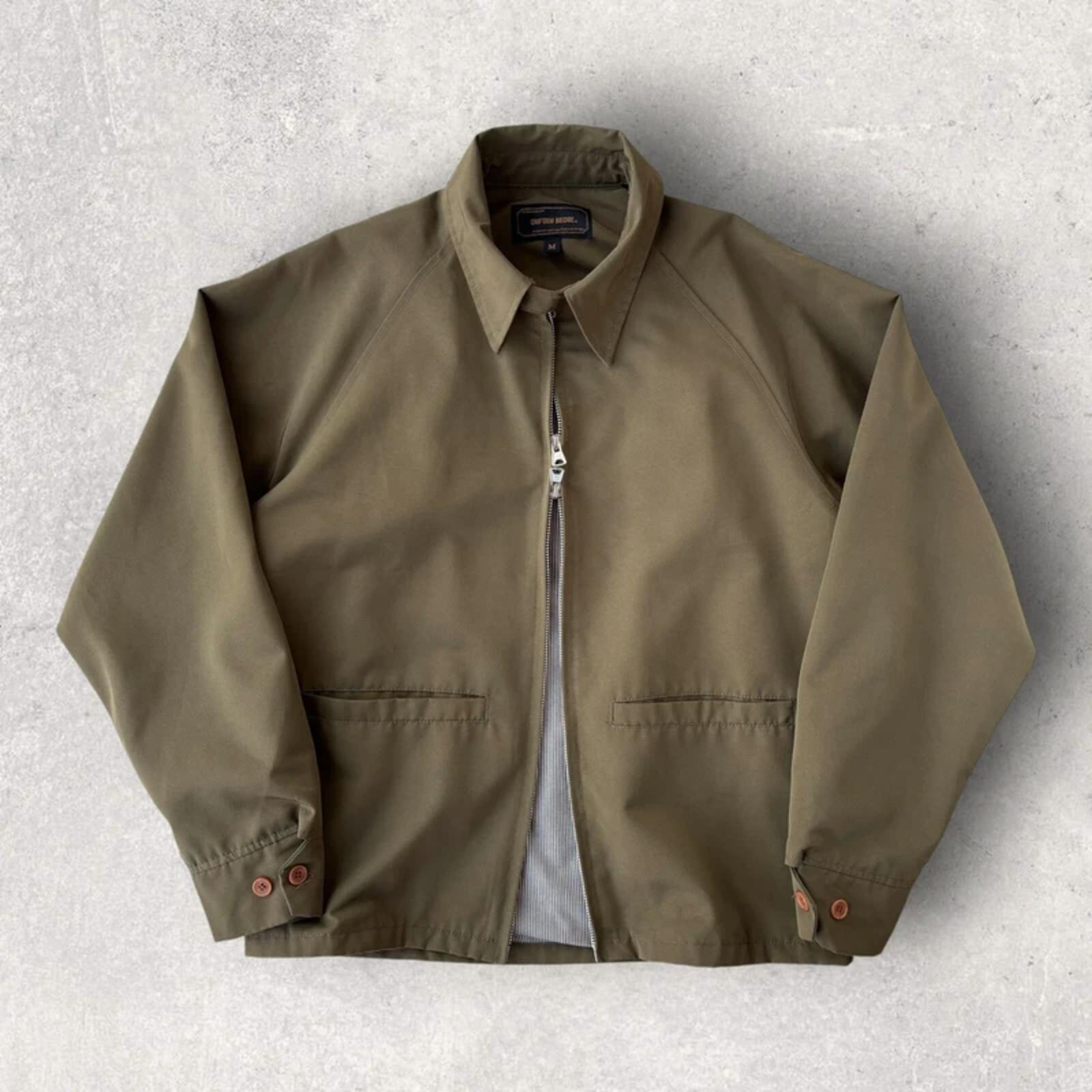 Uniform Bridge Cropped Harrington Jacket Khaki S