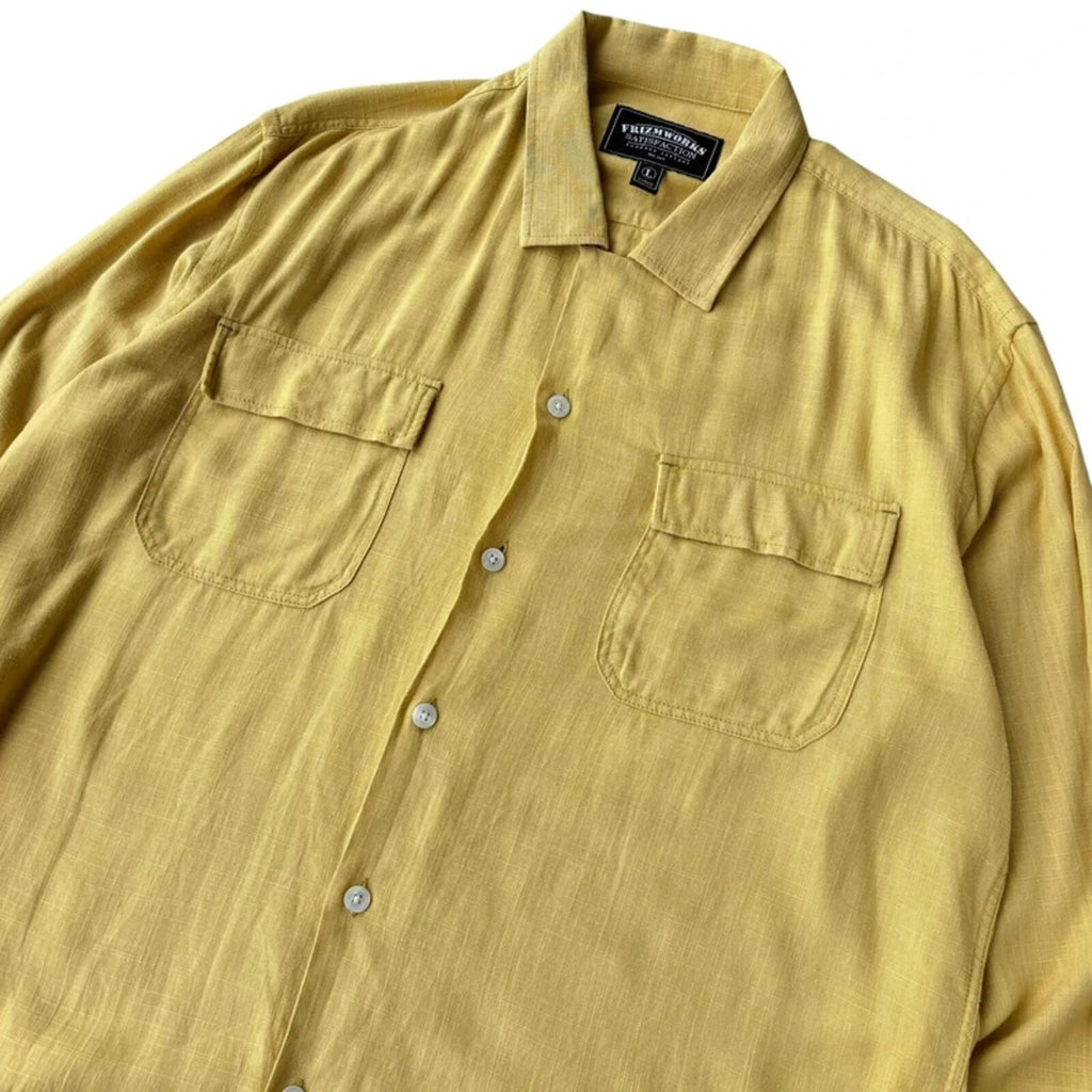 Frizmworks Linen Blend Pocket Shirt Yellow L