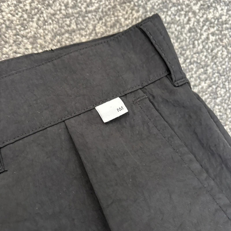 NoManual Pleated Nylon Pant Black W32
