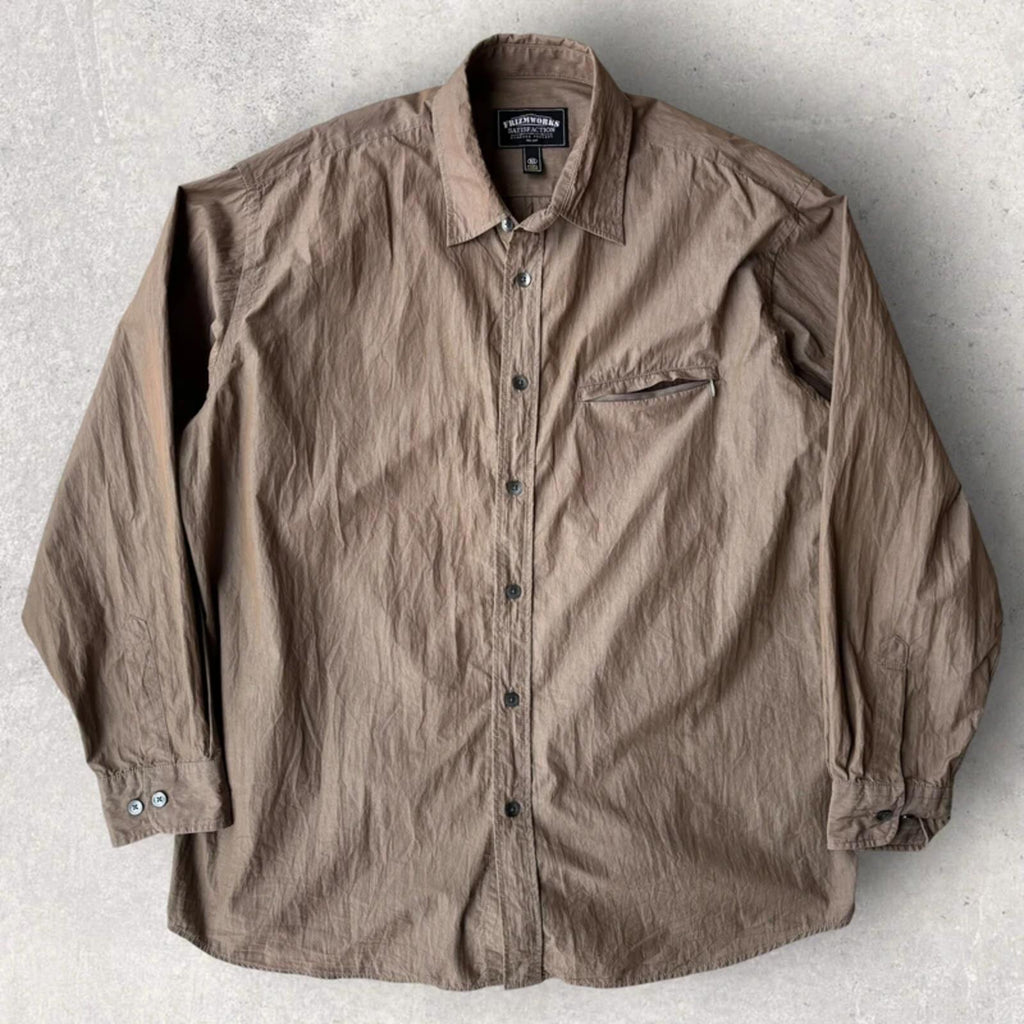 Frizmworks Nylon Double Vent Shirt Brown XL