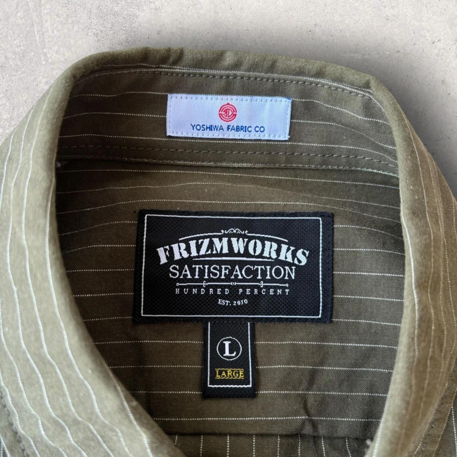 Frizmworks Wabash Stripe Utility Shirt Olive L