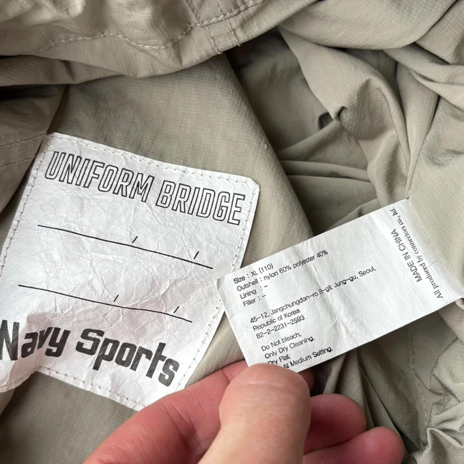 Uniform Bridge Lightweight Gorpcore Smock Windbreaker Grey XL Korea Import