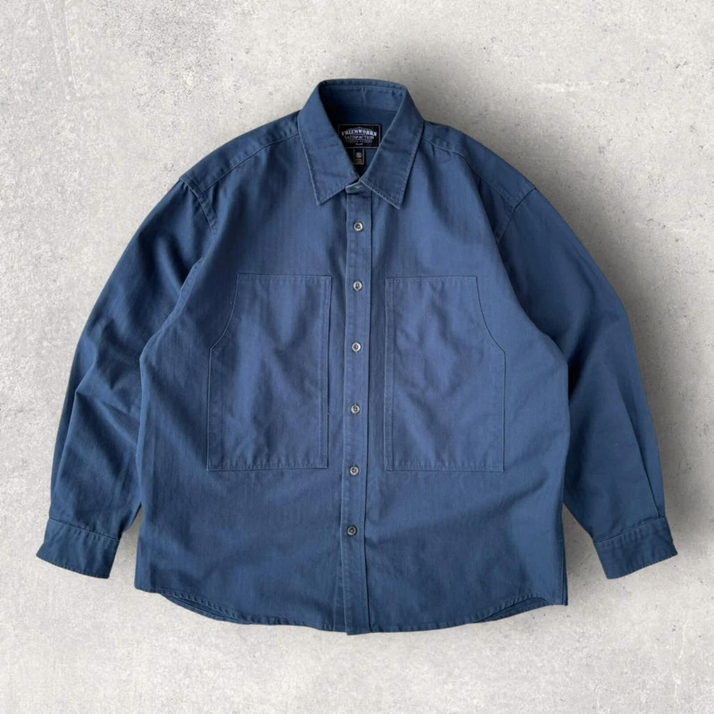 Frizmworks HBT Carpenter Shirt Vintage Blue XL