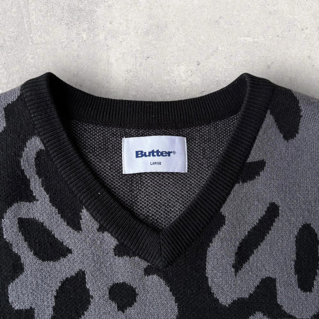 Butter Goods Flower Vest Black L