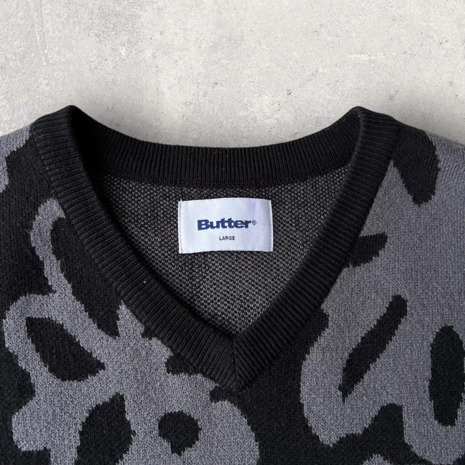 Butter Goods Flower Vest Black L