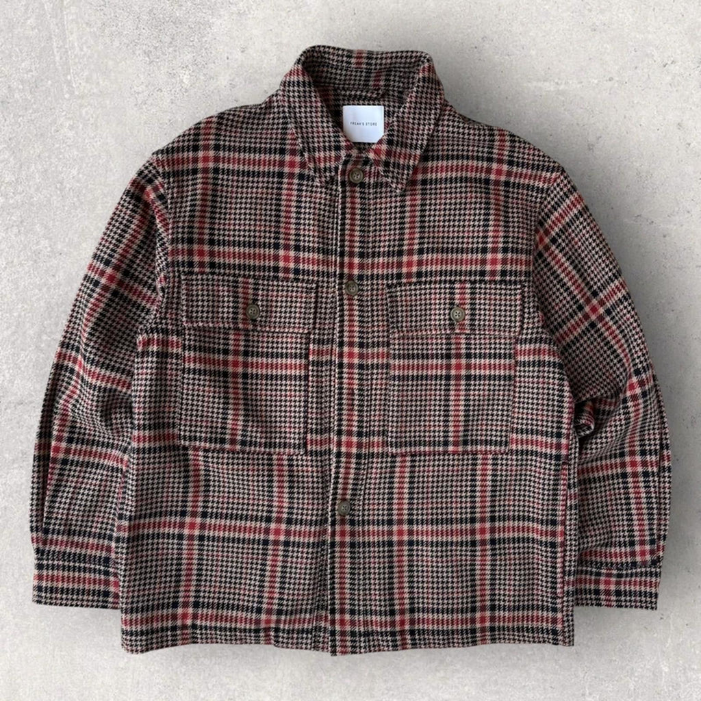 Freaks Store Japan Houndstooth Check Jacket Beige M