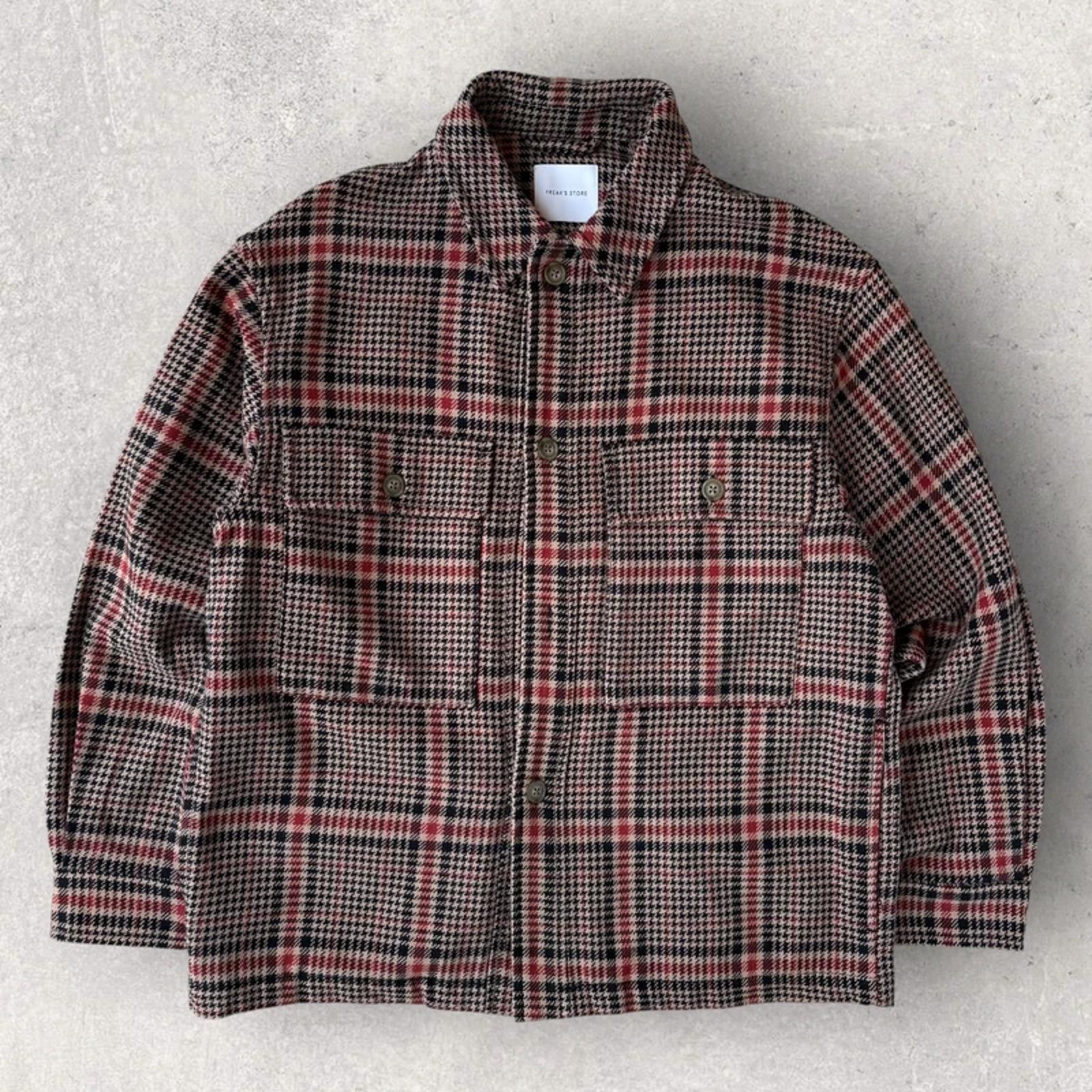 Freaks Store Japan Houndstooth Check Jacket Beige M